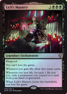 gain life draw card mtg Lich's Mastery – THE ART OF DAARKEN